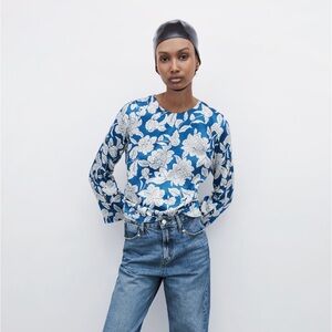 Sateen rushed shirt - ZARA